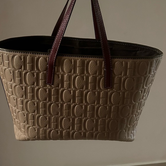Carolina Herrera Embossed Tote - Picture 5 of 14